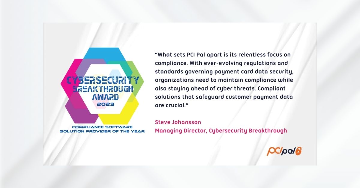 PCI Pal Named 2023 Compliance Software Solution of the Year