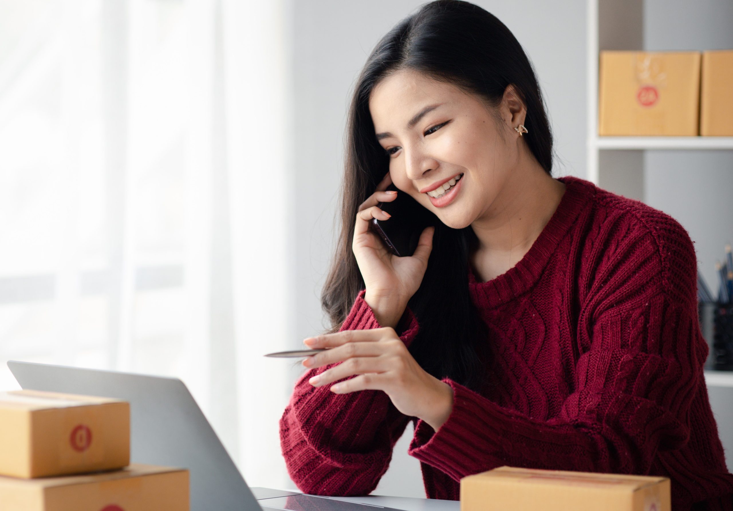 happy customer secure and compliant payment