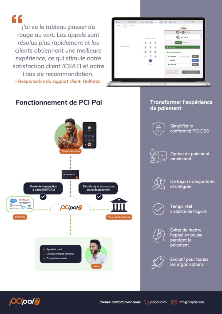 Paiements simplifiés et conformes aux normes PCI pour les contact centers