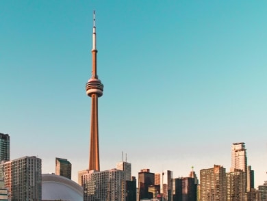 Toronto skyline with the CN Tower